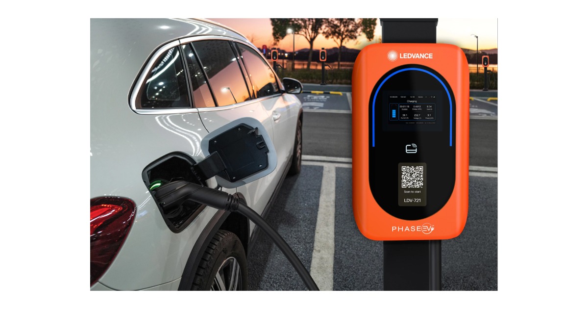 LEDVANCE Powers Ahead with PHASE EV Gen 2 Level 2 Commercial Charger