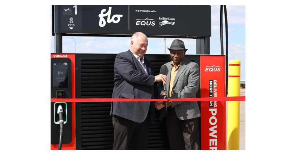 FLO Ultra Charger Makes EV Travel in Central Alberta Easier