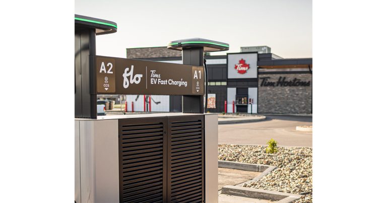 Tim Hortons and FLO Partner on a Plan to Deploy Electric Vehicle Fast Chargers at 100 Tims Restaurants Across Canada by End of 2028