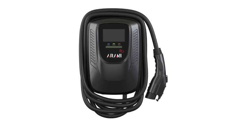 Arani's 48A Level 2 EV Charger – SAE J1772, Hardwired, 11.5KW, 25' Cable, 240V