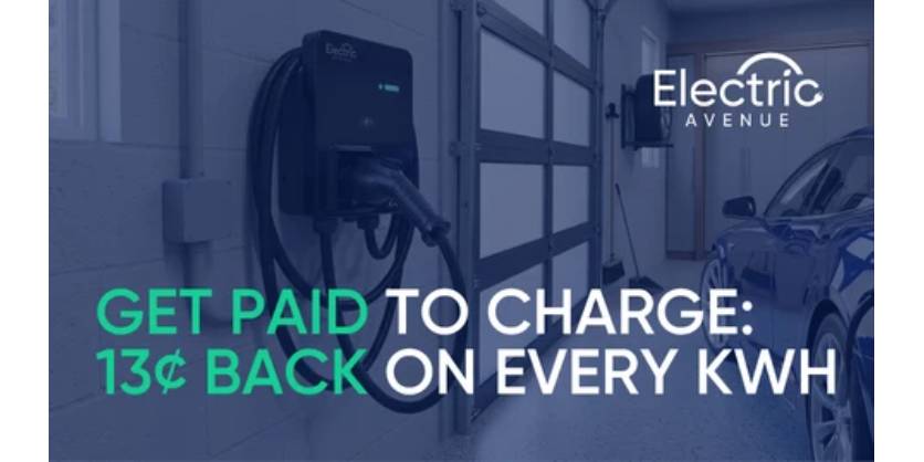 Electric Avenue Launches Program Paying Homeowners 13 Cents for Every kWh Charged