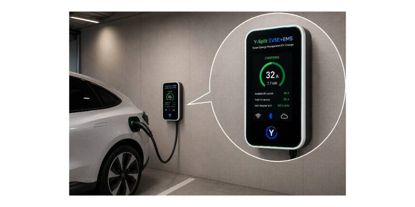 EV Charging and Local Energy Management: The Y-Split EVSE+EMS Architecture in Light of the New Chapter V